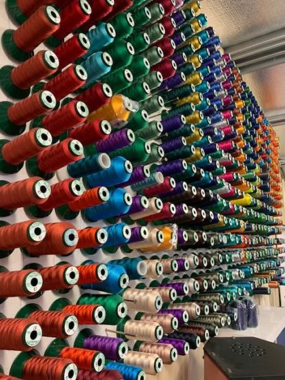 Embroidery thread spools